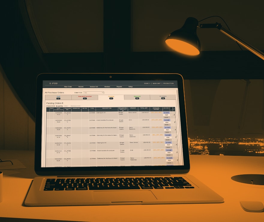 E-pod app screen
